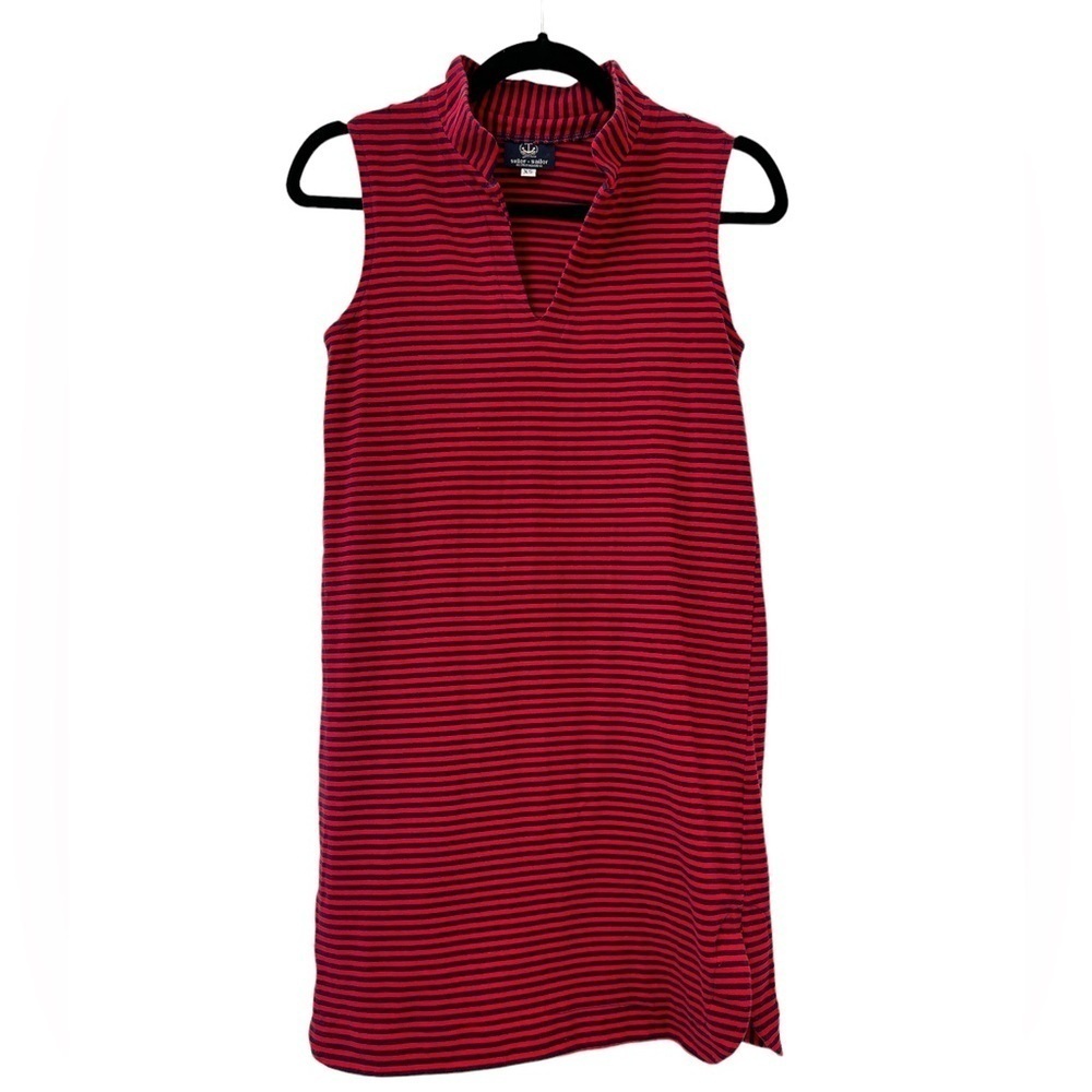 Sailor-Sailor Red&Navy Striped Dress (XS)